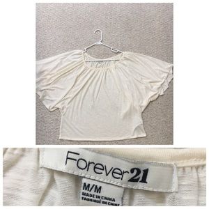 Loose fitted white dress shirt
